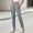Dark Gray, variant on BVnarty Women High Waist Pleated Front Tapered Trousers Center Seam Detail Slim Fit Belt Loops For Daily Business Trips And Office Casual Looks White XXL