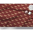 thumbnail image 2 of Soimoi Georgette Viscose Fabric Fox Animal Print Fabric by Yard 42 Inch Wide, 2 of 3