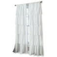 thumbnail image 4 of Curtainworks Flounced Polyester Light Filtering Poletop Single Panel Curtain, White, 42" x 84", Adult, 4 of 5