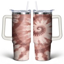 Modern Oil Painting 30 Oz Tumbler with Handle Lid and Straw, Stainless Steel Double Walled Vacuum Insulated Cup, Cute Birthday Gifts Tumbler for Women Men Friends