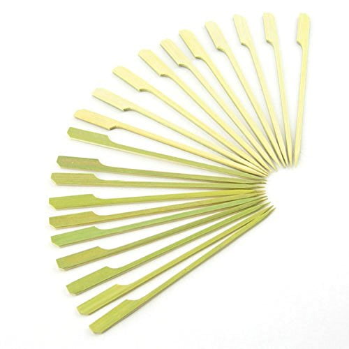 JapanBargain 1598x20, 2000 pcs Yakitori Grill Skewers Kabob Skewers Cocktail Picks Bamboo Paddle Skewers Flat Skewer for Appetizers Fruits Fondue BBQ Outdoor Grilling Wholesale Lot, 7 inch