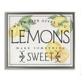 thumbnail image 2 of Stupell Industries Life Gives Lemons Bold Citrus Fruit Border Sign Graphic Art Luster Gray Floating Framed Canvas Print Wall Art, Design by Daphne Polselli, 2 of 5