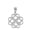 White, variant on 10k Yellow Gold Interlocking Hearts Celtic Love Knot Pendant / Necklace (16 Inches)