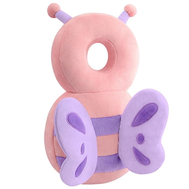 Mochila protectora para la cabeza del bebé LOVOERNO ajustable rosa