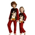 thumbnail image 2 of WIBACKER Kids Christmas Plaid Deer Pajamas Long Sleeve Holiday Pjs Set Toddler Boys Girls Xmas Jammies 2-14 Years, 2 of 7