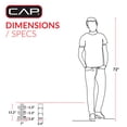 thumbnail image 5 of CAP Barbell 50 lb Neoprene Dumbbell Set with Storage Rack, 3-Pair Free Weights for Home Gym, 5, 8 & 12 lb Dumbbells, 5 of 9