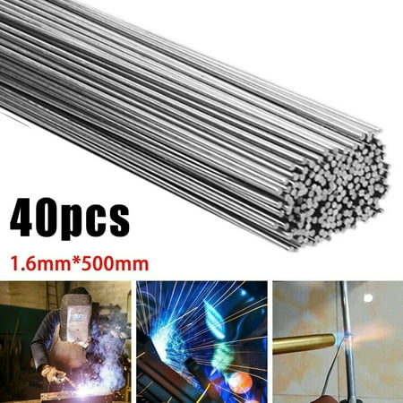 

BCLONG 40pcs 50cm*1.6mm Easy Melt Welding Rods Low Temperature Aluminum Wire Brazing