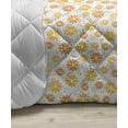 thumbnail image 3 of Orange and Yellow Down Alternative Comforter, Big Petal Sunflower Repetition on Grid, Microfiber Quilt for All Season, 5 Sizes, Marigold and Multicolor, by Ambesonne, 3 of 3
