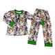 thumbnail image 3 of Últimos estilos de diseño navideño, estilos para niños y niñas, pijamas, estilos de pantalones de manga larga, confeccionados en tela de seda de leche., 3 of 4