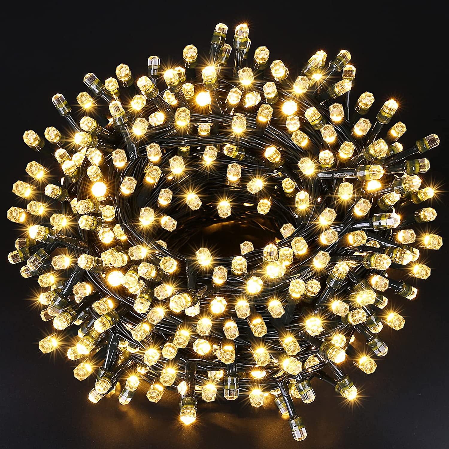 164FT 250 Leds Warm White String Fairy Lights Lighting 8 Modes  Christmas Party 