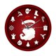 thumbnail image 1 of Holiday Decoration Gift Wall Clock Santa Claus Wall Clock Decoration Clock, 1 of 5