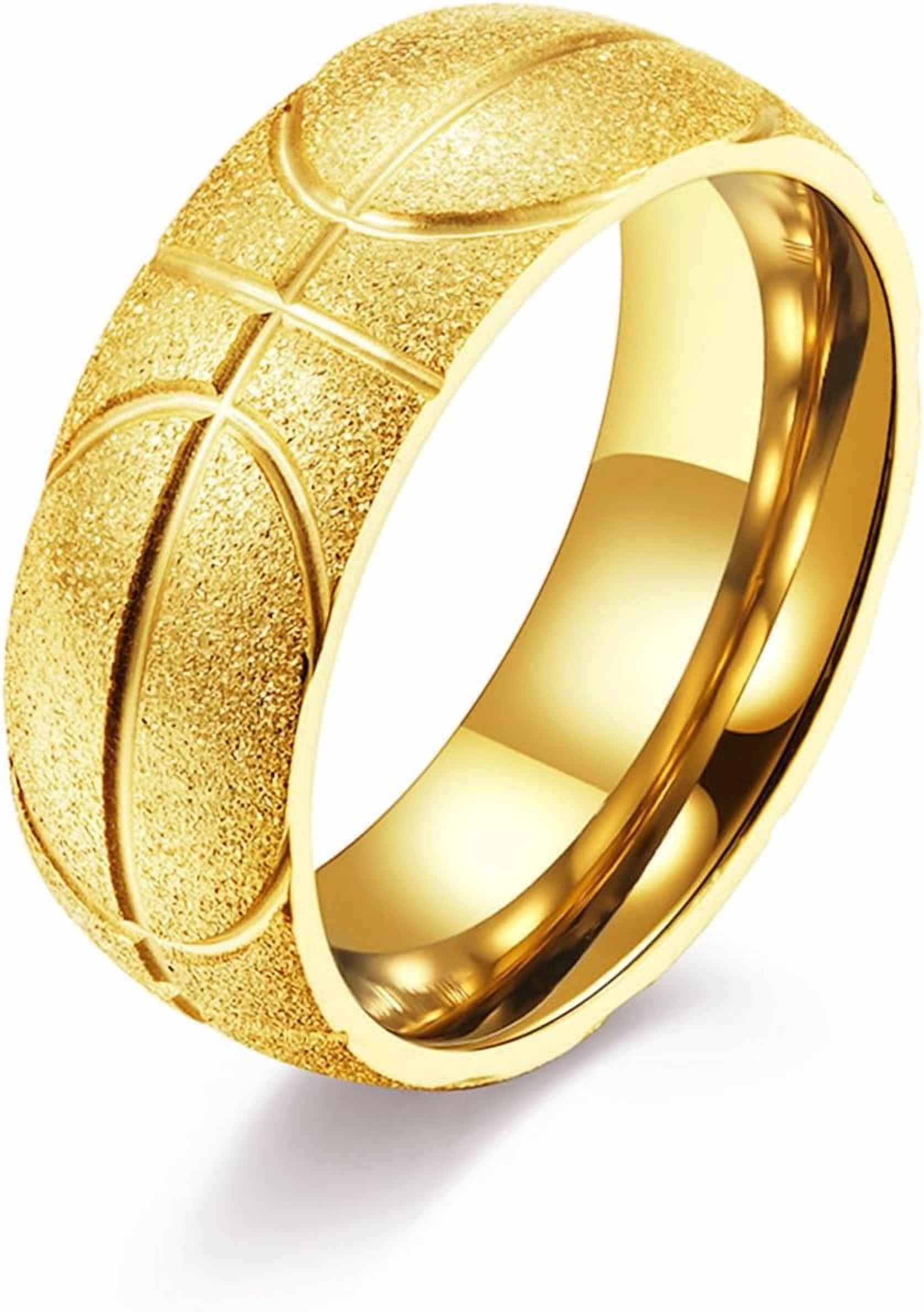 Stainless Steel Basketball Ring for Men - Basketball Sport Events Souvenir Gift for Men