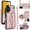 Rosegold, variant on Allytechgroup for Samsung Galaxy A13 4G Wallet Case with 5 Cards Holders, Detachable Hand Strap & Shoulder Lanyard RFID Blocking Shockproof Protective Phone Case for Girls Women, Black