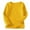 Yellow, variant on Toddler Kids Boys Girls Shirts Fashion Solid Color Round Neck Long Sleeve Top