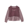 thumbnail image 2 of Modern Moments by Gerber Toddler Girl Outfit Set with Sweater Vest, 3-Piece, Sizes 12 Months - 5T, 2 of 13