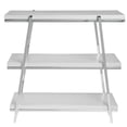 thumbnail image 7 of HUBERT Chrome 3-Tier Buffet Stand with White Shelves, 7 of 7