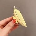 thumbnail image 3 of Pinza para el pelo grande y geométrica de metal dorado para mujer, pinza para el pelo sencilla, pinza para el pelo moderna y versátil., 3 of 5