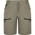 thumbnail image 2 of Tyhengta Mens Hiking Cargo Shorts Quick-Dry Outdoor Golf Short Fishing Short for Men with Multipocket Darkbrown XL, 2 of 7