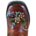 thumbnail image 3 of Smoky Mountain Western Boots Girls Floralie Pull On Brown 3833T, 3 of 4