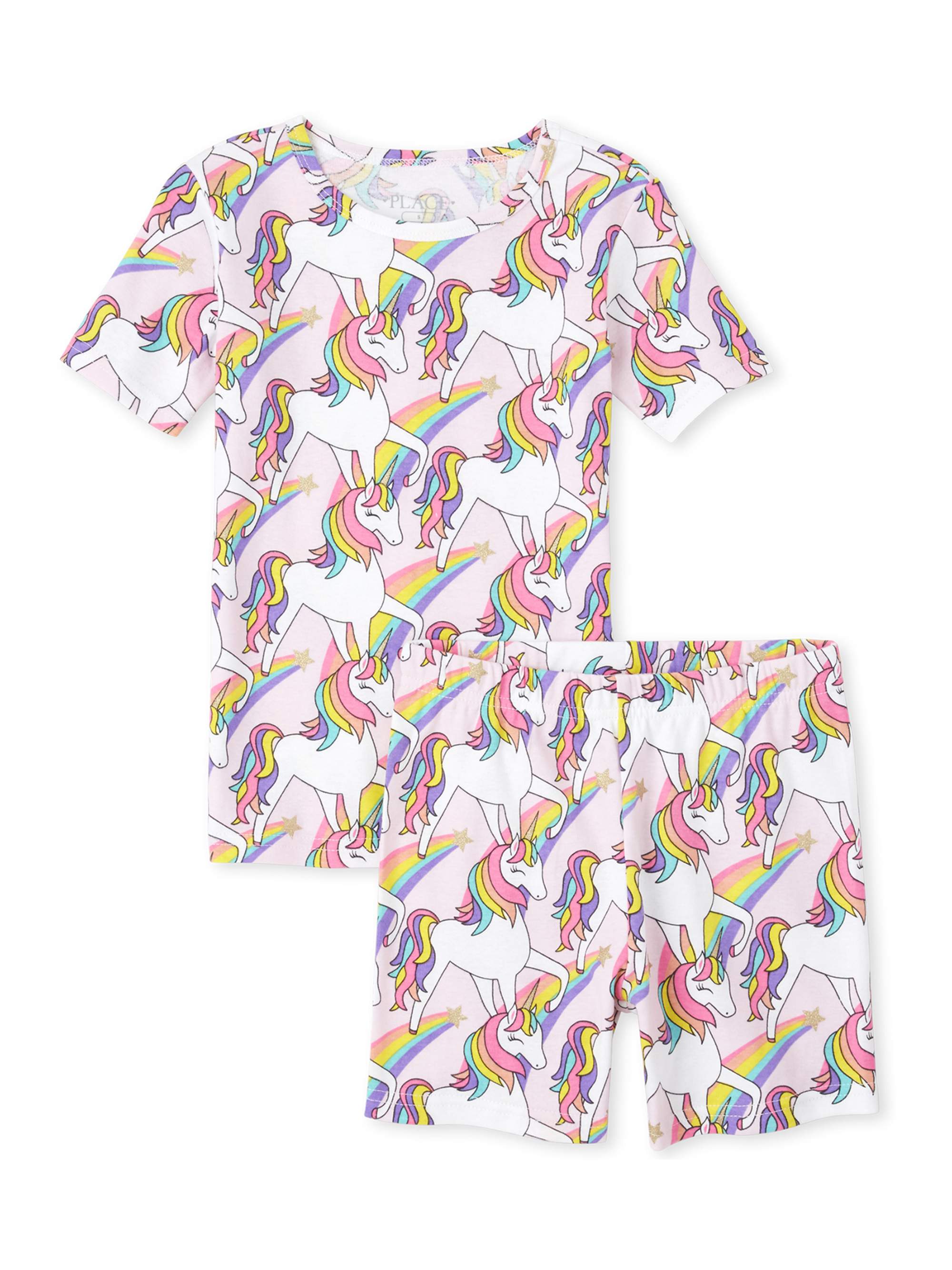 The Childrens Place Baby Girls Printed Pajama Set