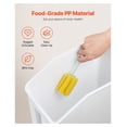 thumbnail image 4 of Airtight Food Storage Containers 4-Piece Set - 3.5/4.5 Gal Kitchen Bins - Large Capacity Rice, Pet Food, Dry Goods - Stackable, Wheels, 4 of 7