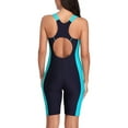 thumbnail image 5 of Charmo Women's Boyleg Swimsuits Racerback Athletic One Piece Bathing Suits Knee Length Bodysuits, 5 of 6