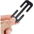 thumbnail image 1 of Clip para cinturón de seguridad de coche, 2 unidades, hebilla metálica de 7 cm, accesorio universal para embarazadas y niños (negro), 1 of 5