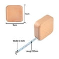 thumbnail image 2 of Tape Measure, Wood Case Measuring Tape 2m，Retractable Fabric Tape Measure for Sewing Tailor Medical Craft Cloth, 2 of 5
