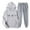 Gray, variant on Womens Sweatshirts and Pants Women's Casual Printed Pocket Hoodie With Long Sleeves And Pants Set