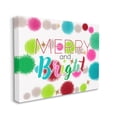 thumbnail image 3 of Stupell Industries Merry & Bright Bold Holiday Phrase Holiday Painting Gallery Wrapped Canvas Print Wall Art, 3 of 5