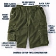 thumbnail image 5 of Boulder Creek by KingSize Men's Big & Tall Side-Elastic Stacked Cargo Pocket Shorts, 5 of 5