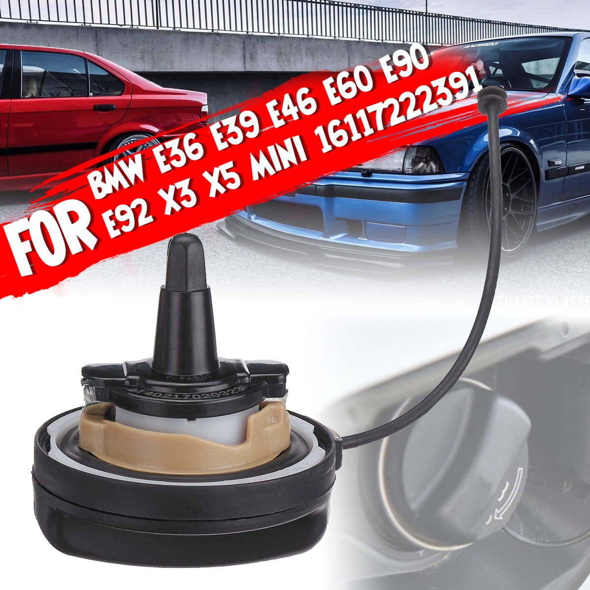 Gas Tank Cap For BMW E36 E39 E46 E60 E90 E92 X3 X5 MINI 16117222391