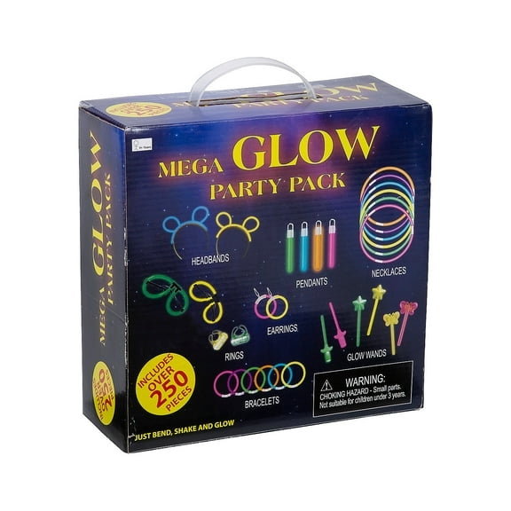Bulk Glow Party Pack, Jewelry, Birthday, Party Favors, 250 Pieces