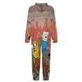 thumbnail image 5 of Adventure Time Jake The Dog Kids Hooded Jumpsuit Union Suit Onesie One Piece Blanket for Boys Girls, 5 of 7
