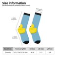 thumbnail image 2 of Logiee Cute Ducky Print Adult Socks for Men & Women,Calf Socks, Ankle Socks,Boots Socks,Breathable Casual Sock,Unisex Crew Socks, 2 of 6