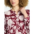 thumbnail image 4 of Time and Tru Women's Lace Yoke Shirt with Long Sleeves Sizes XS-XXXL, 4 of 6