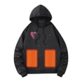 thumbnail image 1 of Dvprdro Jackets for Men Stitching Drawstring Hooded Slim Fashion Coat Outwear, 1 of 5