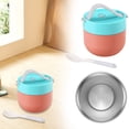 thumbnail image 5 of Insulated Drink Cup, Travel Food Jar, Stainless Steel Thermos, Leakproof Food Cup, Portable Soup Thermo, Wide Mouth Jar, Food Storage Container, Insulated Beverage Cup, Hot Food Container, 5 of 7