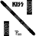 thumbnail image 2 of Perri's Leathers 2" Polyester Guitar Strap with Leather Ends, Kiss Logo, 2 of 2