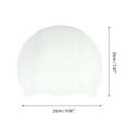 thumbnail image 4 of Unique Bargains 1 Pc Silicone Waterproof Stripes Swim Cap White, 4 of 5