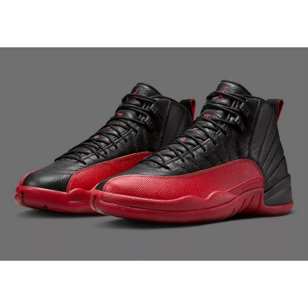 N I-K-E A i r-Jor-dan 12 Retro Flu Game Black Red CT8013-002 Men’s or GS Shoes NEW