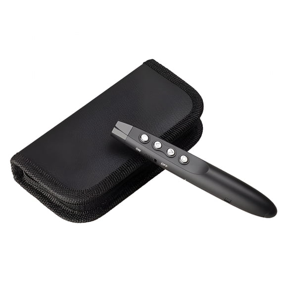 GJX 2026 New Wireless Presenter Pointer Clicker Presentation Pen No Battery (Black) for Presentations, Meetings, Conferences, Classrooms, Seminars