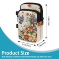 thumbnail image 7 of COEQINE Lightweight Crutch Bag Mobility Aid Bag Gold Boho Floral Butterfly Forearm Crutch Bag Pouch, Walking Stick Accessories, Lightweight, for Elbow Crutches, for Men Women, 7 of 7