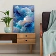 thumbnail image 5 of Abstract Blue Swirls Marble Gold Veins Canvas Print, Suitable for Living Room, Bedroom, Office, Hotel Lobby, Bathroom, 5 of 8