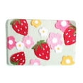 thumbnail image 6 of Soft Strawberry Flower Pattern Bath Mat, Soft Touches Bathroom Rugs with Not Slip Base, Easily Decoration, 6 of 16