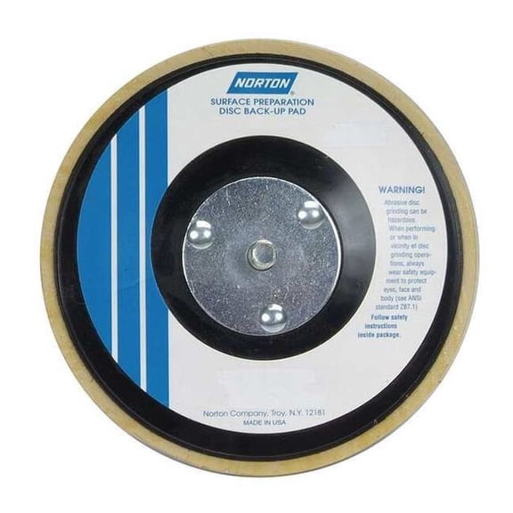 Norton Abrasives Hook-and-Loop Dsc BU Pad,4-1/2D, PK5 66261006948