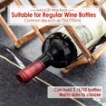 thumbnail image 4 of Wine Rack Countertop Wooden Assembled Wine Holders Stands for Counter Wine Display Shelf for 10 Bottles Storage Shelf Sack Wine Stand for Home Kitchen Bar Cabinets, 4 of 6