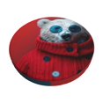 Bar Stool Covers Round, Stylish Polar Bear Sunglasses Funny Bar Stool