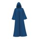thumbnail image 5 of Capa de Halloween, capa larga de mago, disfraz de bruja, capa larga con capucha, bata para club Azul XXL, 5 of 9