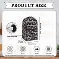 thumbnail image 6 of HELLHERO Mixer Cover with Hand Strap Spill-Proof Blender Covers Fitted Dustproof for 4 of July Piano Sheet Dog Silhouette Black, 6 of 6
